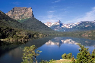 Landscapes Sun Point Glacier National National Park Montana ...