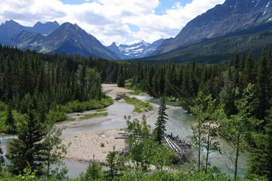Wallpapers Parks Glacier National Park [USA, Montana] Belly River ...