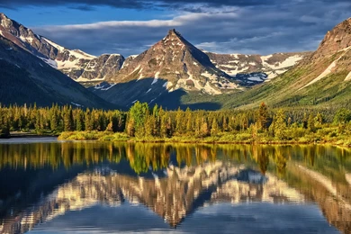 Wallpapers Forest, Lake, Nature, Mountains, Reflection, Montana ...