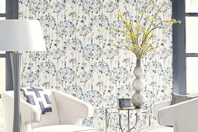 Flourish Wallpapers In Pink Design By Candice Olson For York ...