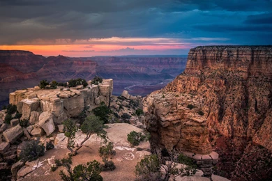 Download Sunset At The Grand Canyon HD Wallpapers For 2880 X 1800 ...