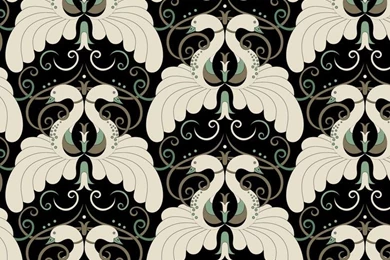 Art Deco Pattern.motif. Peacock. Wallpaper. Designer ...