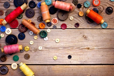 Download Wallpapers 3840x2400 Thread, Ussr, Buttons, Sewing, Wood ...