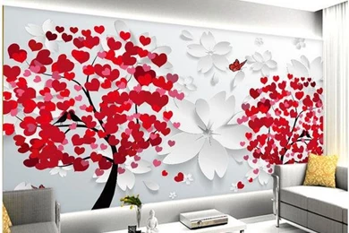 Custom Personalized Wallpapers Red Flowers Shuli Body Wallpapers ...