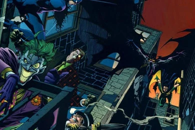 Lg Batman And Robin Vs Villains By Phillip Wallpapers (