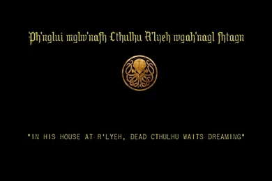 Cthulhu Back Wallpapers 1360x768   (