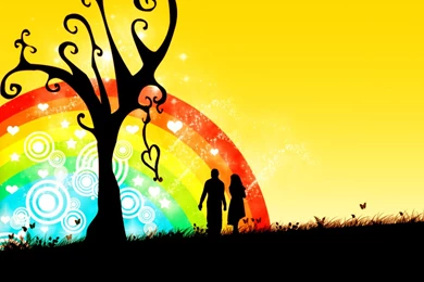 Download Love Rainbow Wallpapers