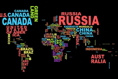 Creative Pictures, World Map With Text Wallpaper,Creative HD ...