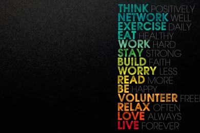 1600x1200 Eat, Exercise, Build, Be, Text, Read, Think, Wallpapers ...