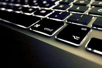 Keyboard Apple Black White Backlit