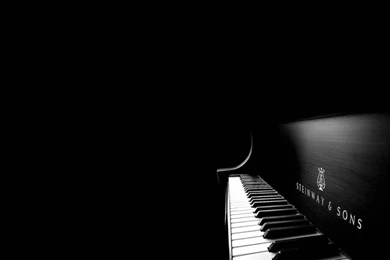 Black Minimalistic Music Piano Black Backgrounds 1680x1050 ...
