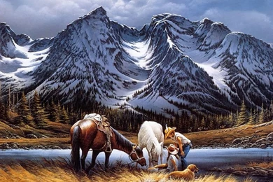 For Purple Mountain Majesties   Terry Redlin Paintings Wallpapers ...