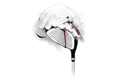 Funny Games Hands Gloves Golf Club Blood
