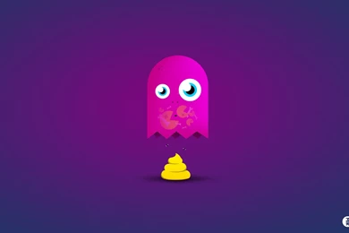 Video Games Funny Ghosts Game Over Pac Man Poop Blue Backgrounds ...