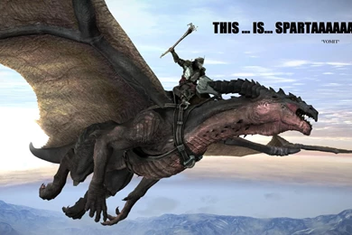 Video Games Dragons Sparta Rider Funny Lair Wallpapers