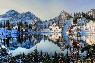 929190 Color Wallpapers: Classic Mountain Scene Beautiful Clear ...