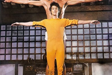 Bruce Lee Kicking Kareem Abdul Jabbar In The Head   Wallpaper.