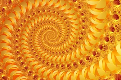 Fractal Art By Vicky, Gold Leaf 2 Wallpapers