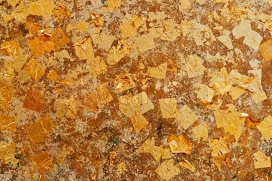 Gold Leaf Wall