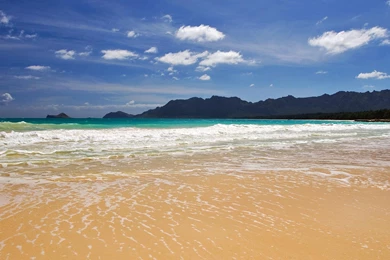Download Wallpapers Bellows Beach, Oahu, Hawaii (2560 X 1024 Dual ...