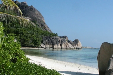 Dual Monitor Beach Desktop