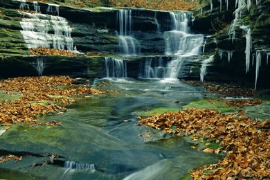 Waterfall, Canyon, Lasalle, Park, Illinois, State, Starved, Rock ...