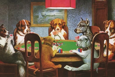 Dogs Playing Poker Wallpapers » Slotmachines