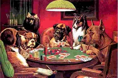 Wallpapers Dogs Playing Poker Image 750x509