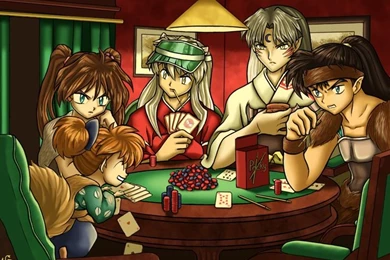 LOL ''Dogs Playing Poker'' , Shippo, Ayame, InuYasha, Sesshoumaru ...