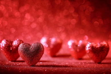Glitter Love Hearts HD Wallpapers