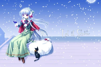 LET IT SNOW WALLPAPER   (
