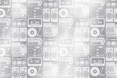 Analog Nights Mylar Wallpapers In Silver Cloud Design By Aimee ...