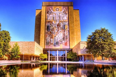 Theodore Hesburgh Library, University Of Notre Dame, Usa, World ...