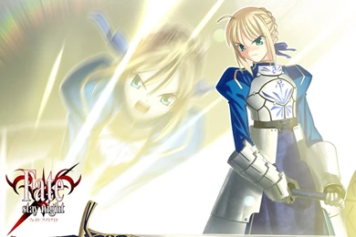 Image   Saber and Caliburn fate stay night Wallpaper.jpg   TYPE ...