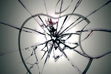Apple Shattered Glass iPhone HD Wallpaper, iPhone HD Wallpapers ...