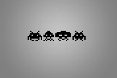Free Wallpapers Minimal Space Invaders Wallpapers