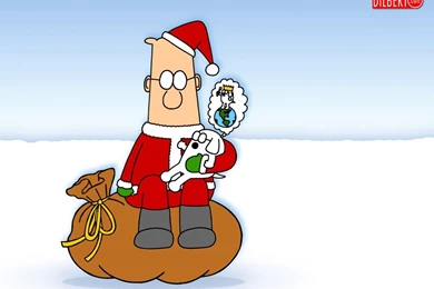 My Free Wallpapers   Cartoons Wallpapers : Dilbert   Christmas