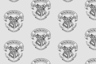 Harry Potter Hogwarts Emblem iPhone Wallpapers   Black & White ...