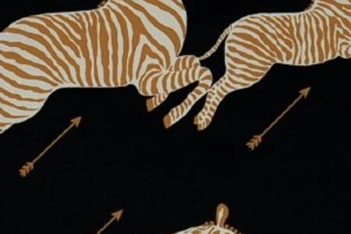 Scalamandre ZEBRAS Masai Red Wallpapers
