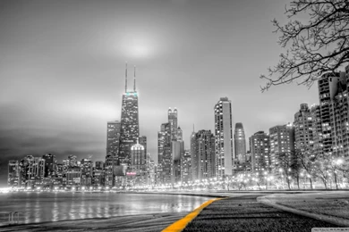 Black & White City HD Desktop Wallpapers : High Definition ...