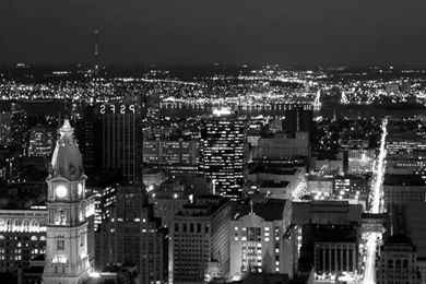 Black White City At Night Iphone Android Mobile Wallpapers   Http ...