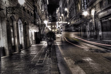 Download Wallpapers 1280x1024 City, Black White, Road, Street ...