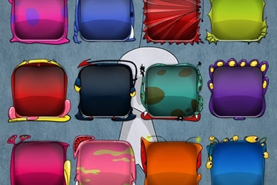 Freapp   Cartoon Monster Home Screen Wallpapers Maker   IOS 7 ...