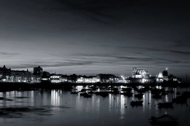 Black And White Little City Harbor Wallpapers – Conservatives Do ...