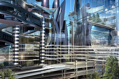 Future Cityscape, 1920x1080 HD Wallpapers And FREE Stock Photo