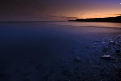 Ocean Shore At Night Wallpapers