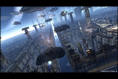 My Free Wallpapers   Fantasy Wallpapers : Future City