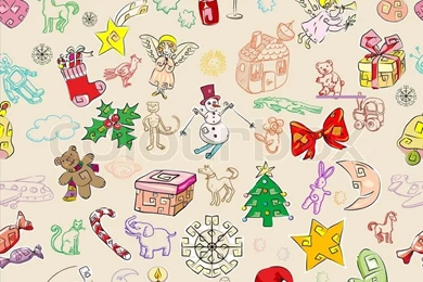CHRISTMAS PATTERN WALLPAPER