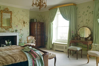 Peonies And Orange Blossoms: Chic Chinoiserie Wallpapers