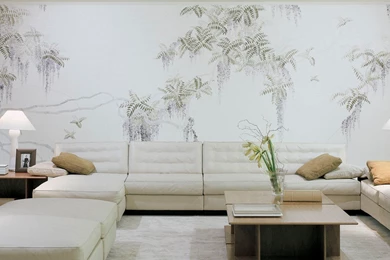 Paper Wallpapers / Traditional / Nature Pattern / Floral   WISTERIA ...